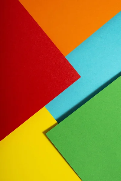 Diseño Papel Paleta Colores Vibrantes Formas Geométricas Composición Abstracta Papel — Foto de Stock