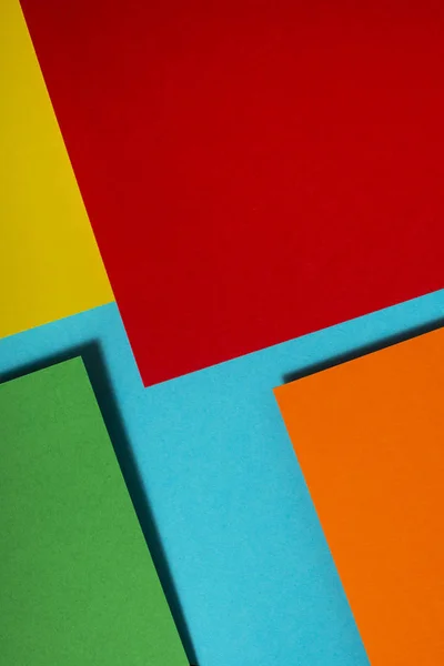 Diseño Papel Paleta Colores Vibrantes Formas Geométricas Composición Abstracta Papel — Foto de Stock