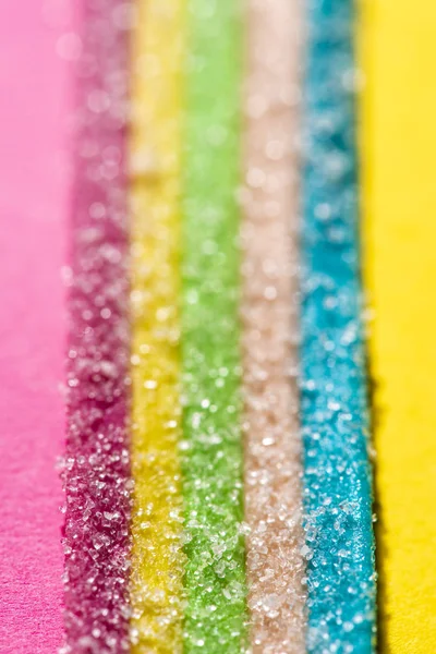 Πολύχρωμο Ζελέ Ζάχαρη Φόντο Reainbow Φάσμα Χρωμάτων Γλυκά Βρέφος Ζωντανή — Φωτογραφία Αρχείου