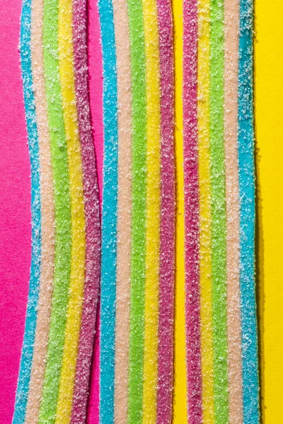 Jalea Colorida Con Azúcar Fondo Colores Espectro Reainbow Dulces Fondo Imagen De Stock