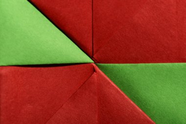 Soyut geometrik kağıt şekiller. Pastel tonları buruşuk kağıt. Sert ışık.