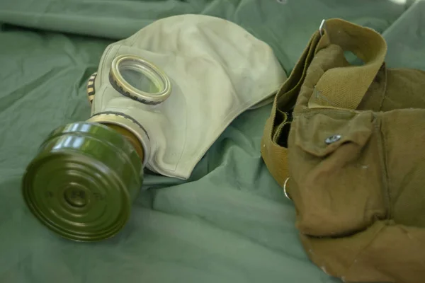 Gasmask Ett Klädesplagg Som Skyddar Andningsvägarna Den Har Läskig Utseende — Stockfoto