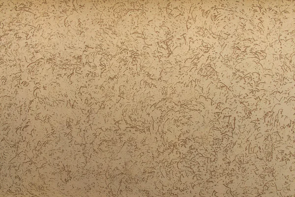 Duvarın Bir Parçası Kahverengi Alçılı Bej Rengi Çizik Efektiyle Bitiriyorum — Stok fotoğraf