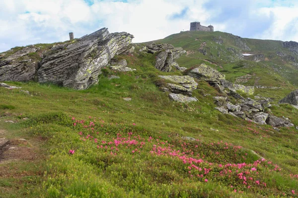 Vecchio Castello Osservatorio Sul Monte Pip Ivan Pop Iwan Czarnohora — Foto Stock