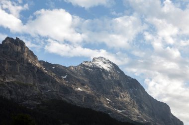 Grindelwald, İsviçre 'deki Eiger' in kuzey cephesine bakın.