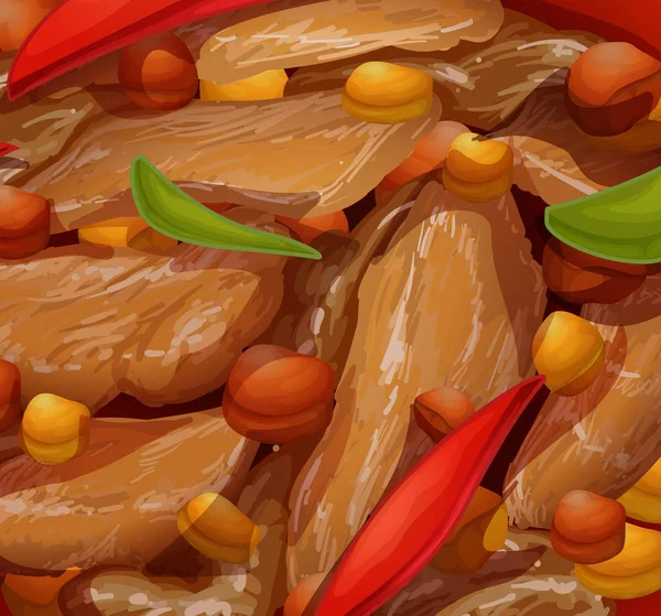 A Close Up of Healthy Food illustration