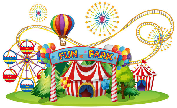 A Circus and Fun Fair illustration