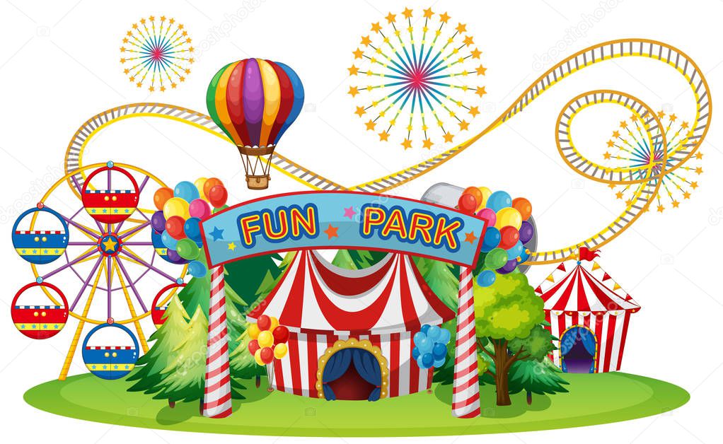 A Circus and Fun Fair illustration