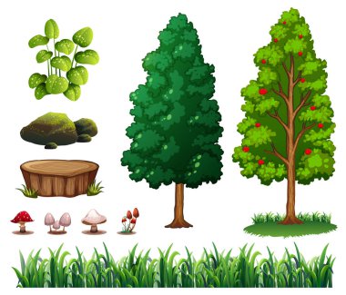 Bir orman unsuru Ayarla örnek