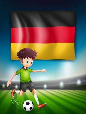 Bir Alman futbol oyuncu örnek