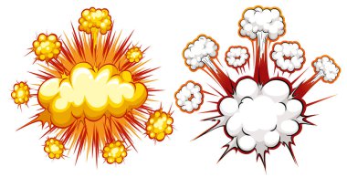 Boş komik konuşma balonu illüstrasyon