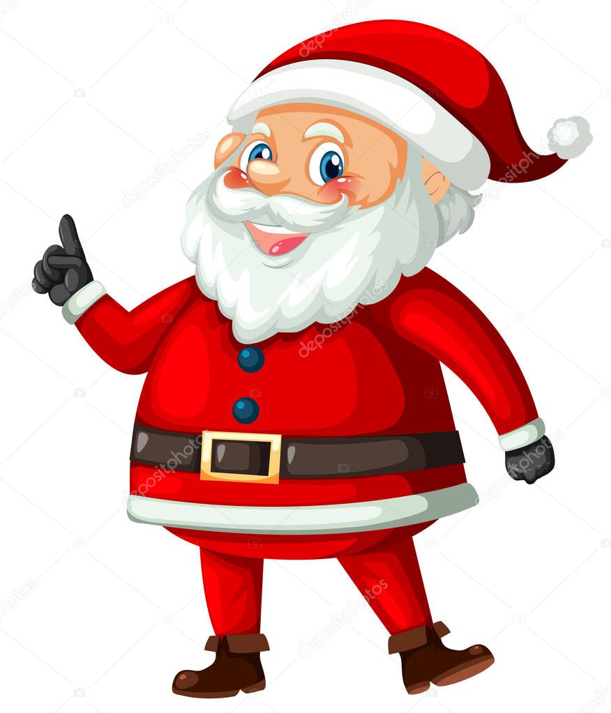 Santa claus on white background illustration