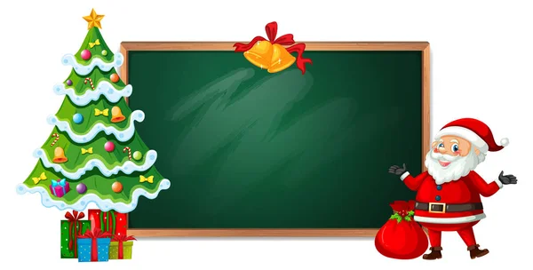 Christmas Blackboard Banner Illustration — Stock Vector