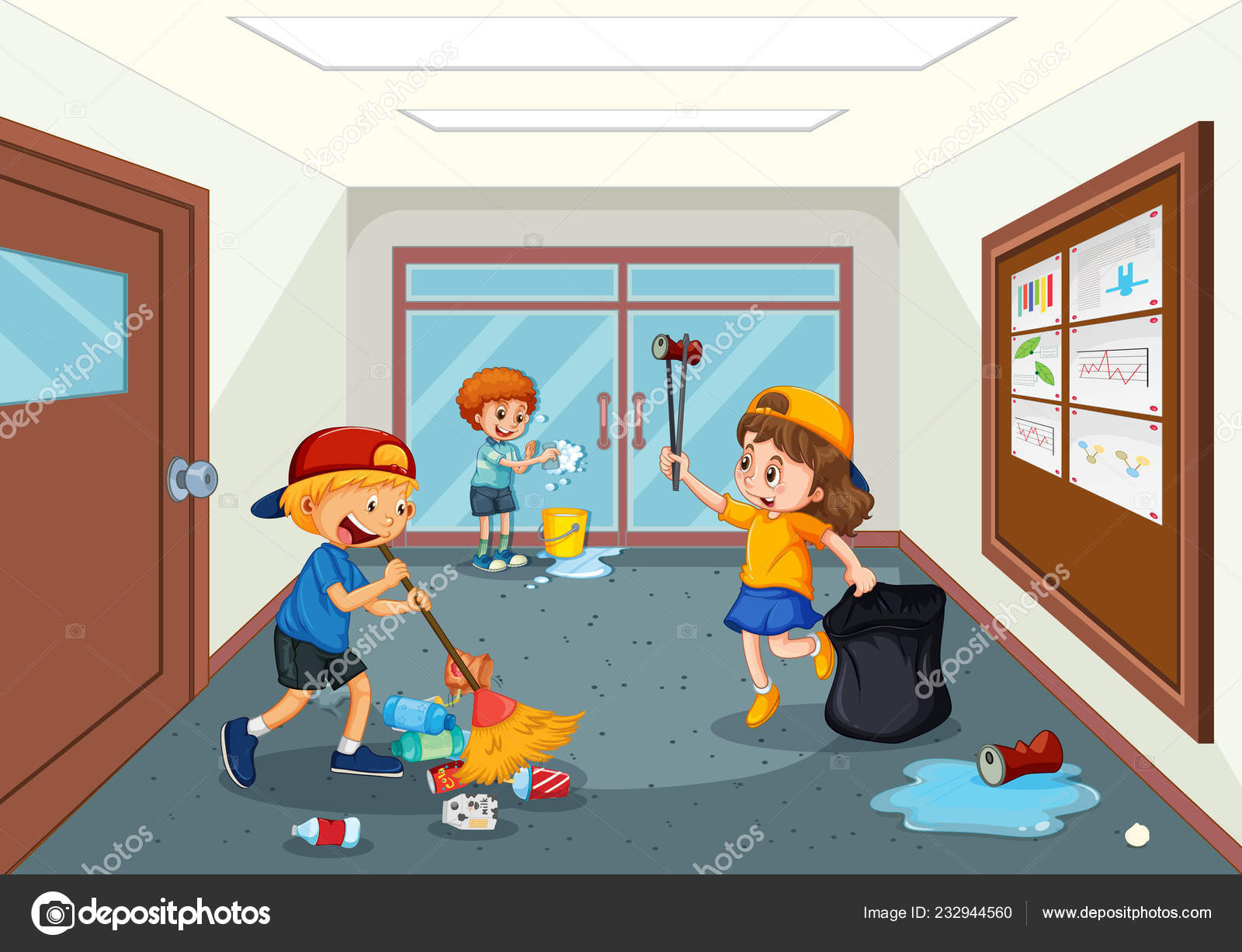 Limpieza en escuela Imágenes Vectoriales, Gráfico Vectorial de Limpieza en escuela | Depositphotos Limpieza en escuela Imágenes Vectoriales, Gráfico Vectorial de Limpieza en escuela | Depositphotos