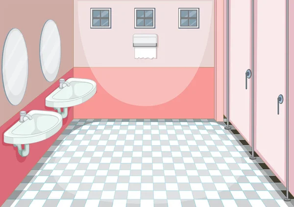 Temiz Tuvalet Arka Plan Illüstrasyon — Stok Vektör