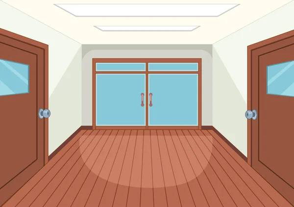 Una Ilustración Interior Habitación Vacía — Vector de stock