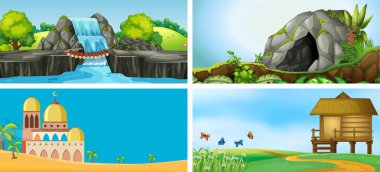 Açık hava manzarası çizimleri