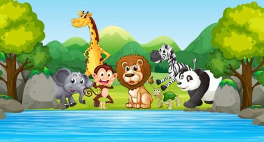 doğada vahşi hayvan