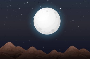 Moon sahne ile Nightime