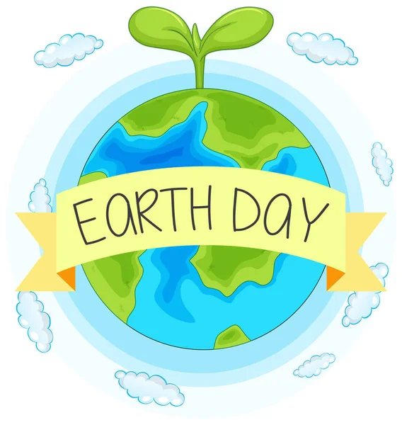 Earth Day achtergrond concept — Stockvector