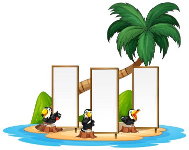 Fram adası ile Toucan