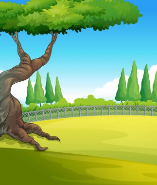 Yeşil park açık sahne