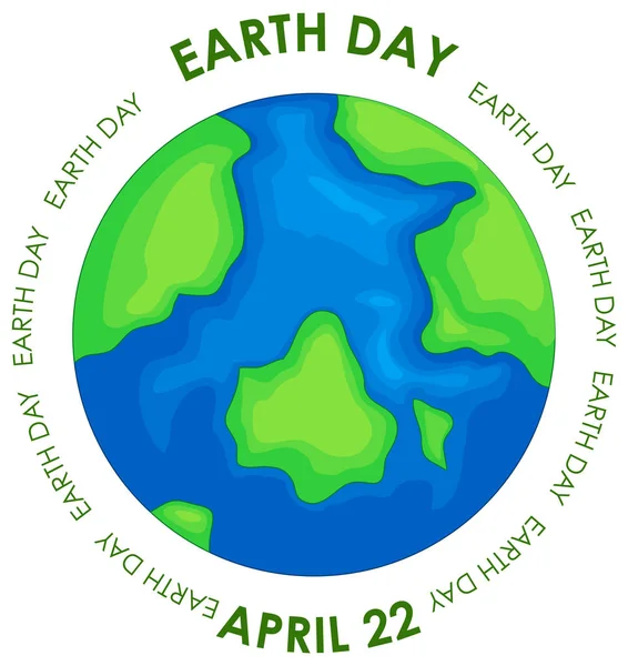 Poster zum Earth Day-Konzept — Stockvektor