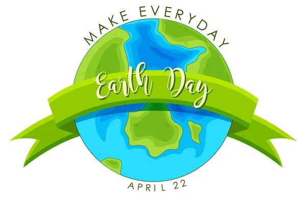 Poster zum Earth Day-Konzept — Stockvektor