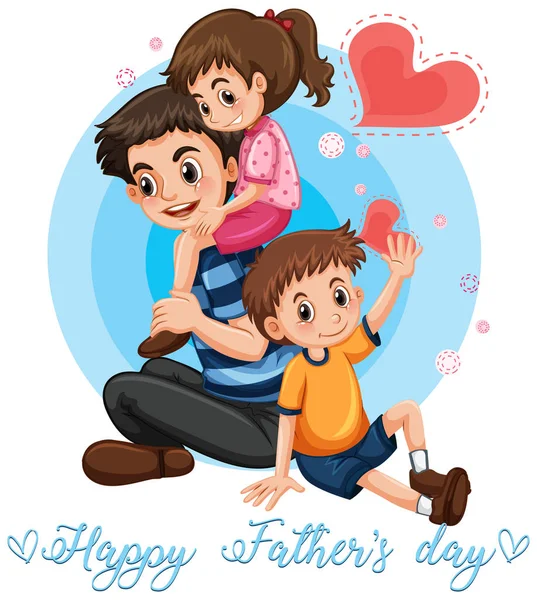 Happy father's day template — Stock Vector