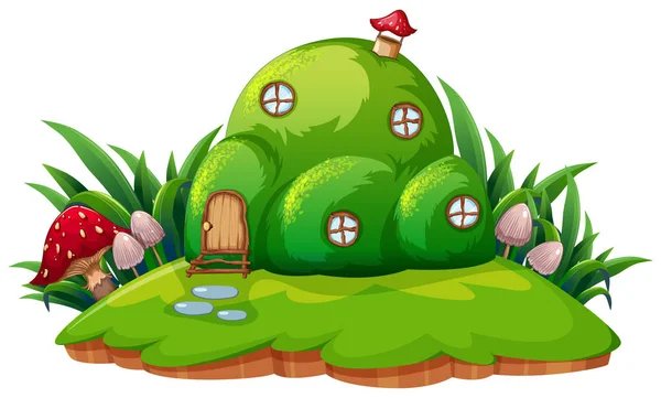 Desenhos animados fantasia verde casa Gráficos De Vetores