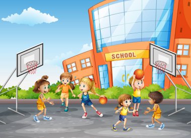 Beden eğitimi sınıfında öğrenci