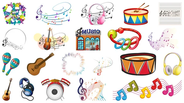 Set of music tools — Stock Vector