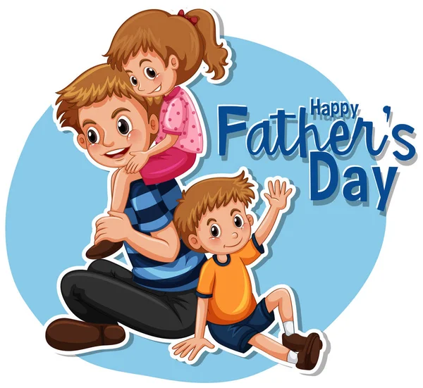 Boldog Apák ' nap ikon — Stock Vector
