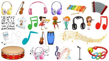 müzik aletleri bir dizi 