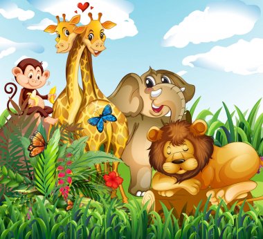 Ormandaki vahşi hayvan