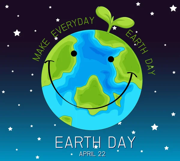 An earth day logo