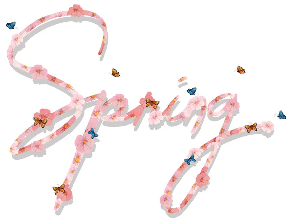 Une lettre de printemps — Image vectorielle