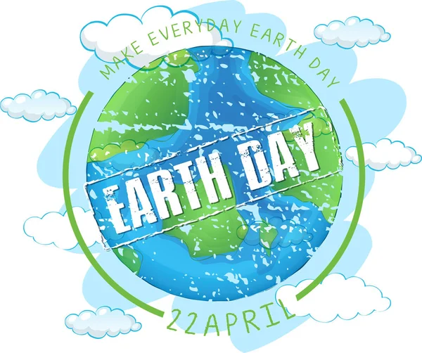 Eine Ikone des Earth Day — Stockvektor