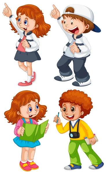 Set of chidren character — Stock Vector