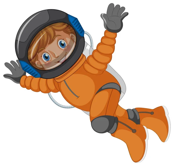 An astronaut on white background — Stock Vector