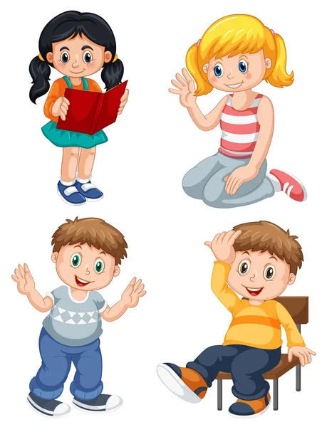Set of people character — Stock Vector