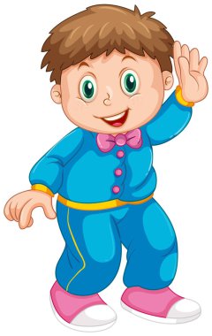 Sevimli bir çocuk chaarcter