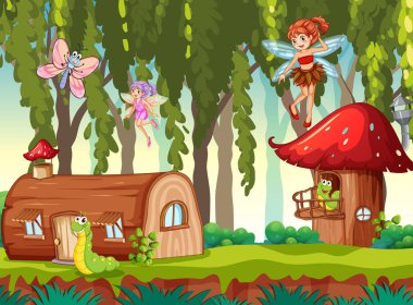 Bir peri masalı arka plan