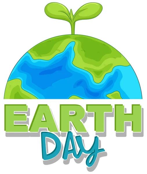 En Earth Day-ikon — Stock vektor