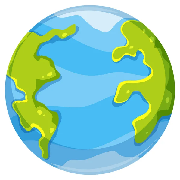 Une icône de la terre sur fond blanc — Image vectorielle