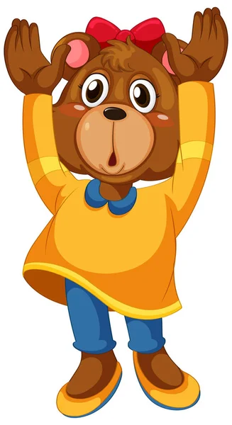 귀여운 곰 캐릭터 — 스톡 벡터