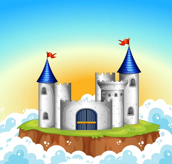 A castle on sky — Stock Vector