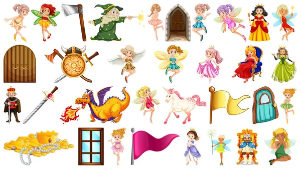 Fairy tale characters set Royalty Free Vector Image