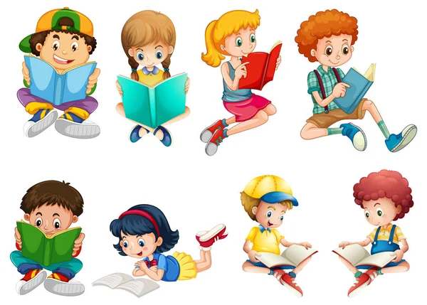 Set di personaggi per bambini — Vettoriale Stock