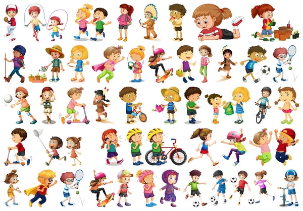 Set of children character Royalty Free Stock Illustrations